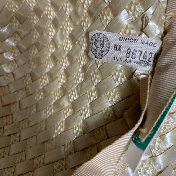 Vintage Linda Anne Straw hat Union Made in the USA - Picture 8 of 8